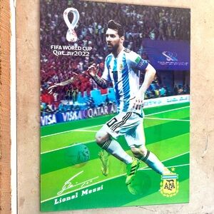 Lionel Messi FIFA World Cup Qatar 2022 3D Holographic Lenticular Poster